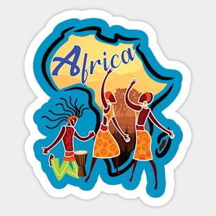 Afrikanische Kultur Tänze sind wunderschön Sticker